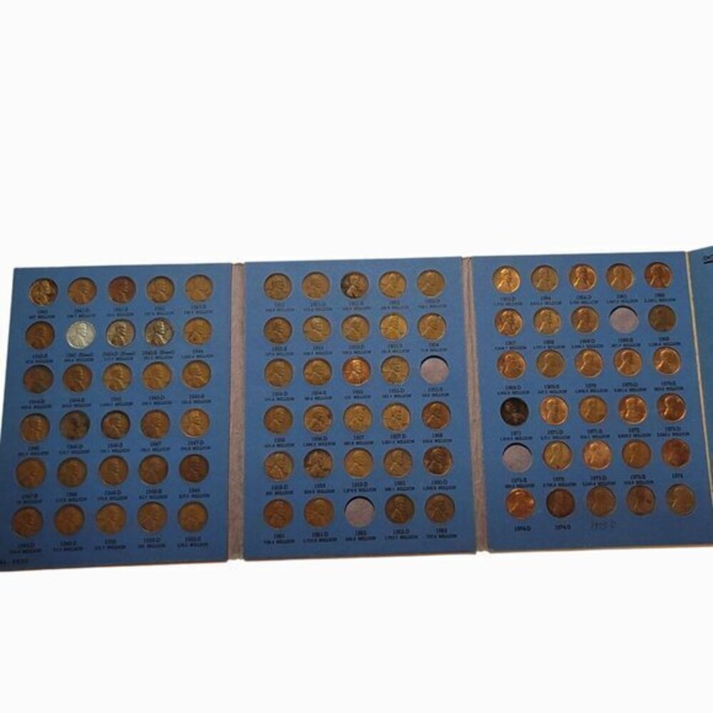 Wheat Cents Penny Collection 1941 to 1975 Incomplete
